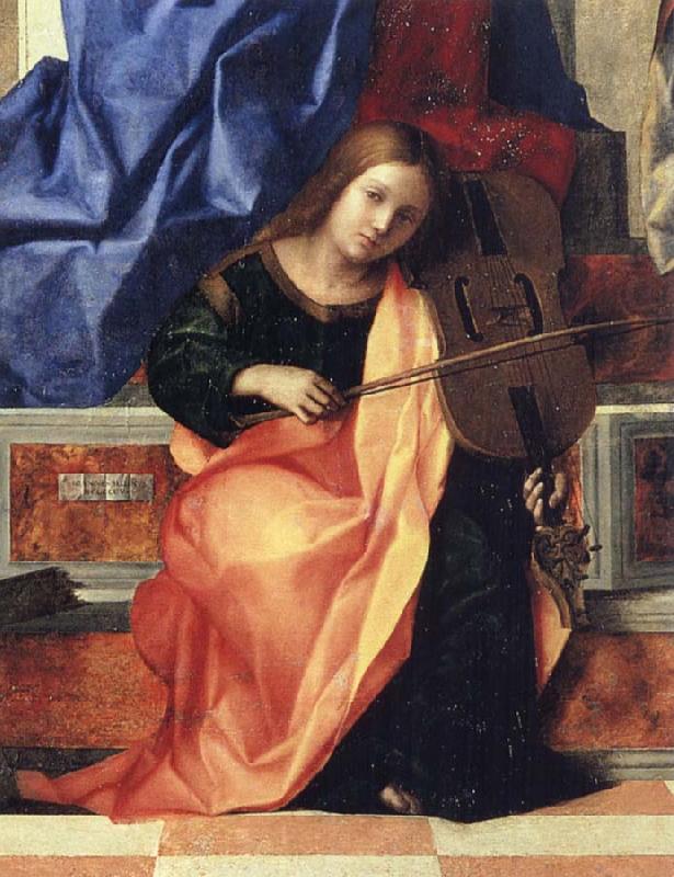 Detail of Pala di San Zaccaria, Gentile Bellini